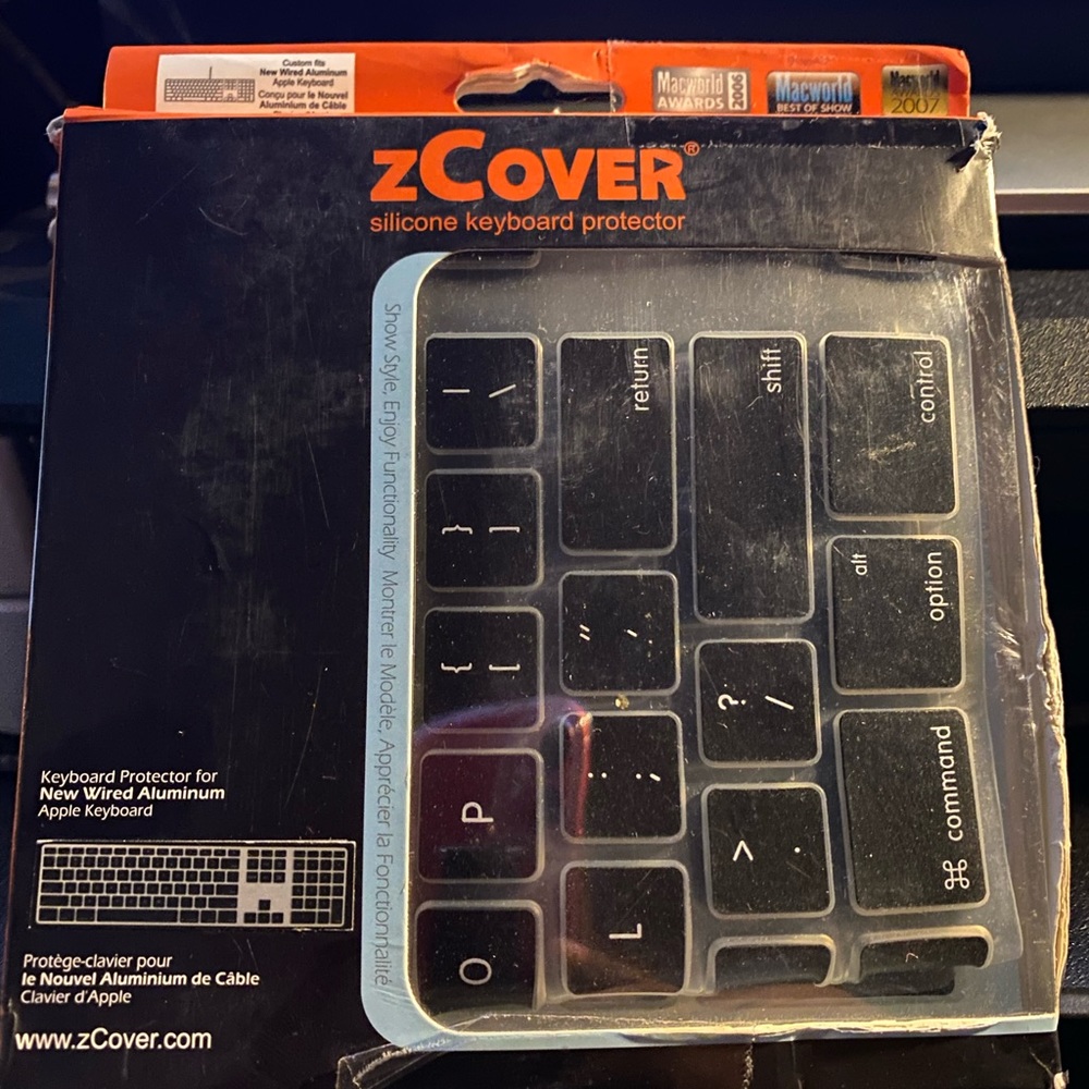 New zCover Silicone Keyboard Protector Apple Aluminum Wired Keyboard
